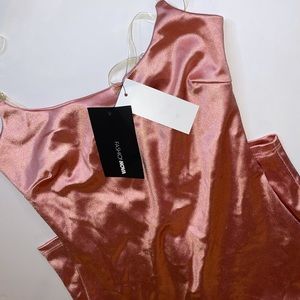 Pink Satin Fashion Nova Dress